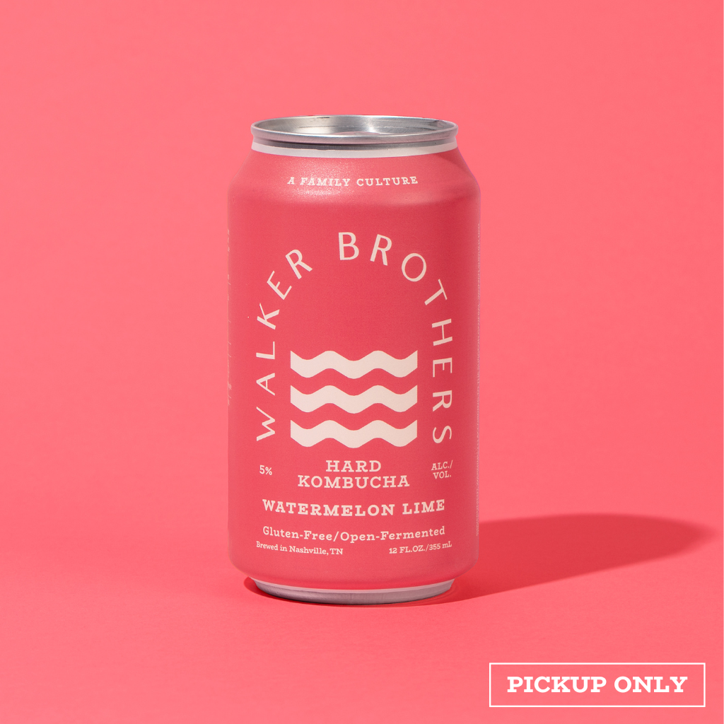 Watermelon Lime Hard Kombucha Walker Brothers Kombucha Walker