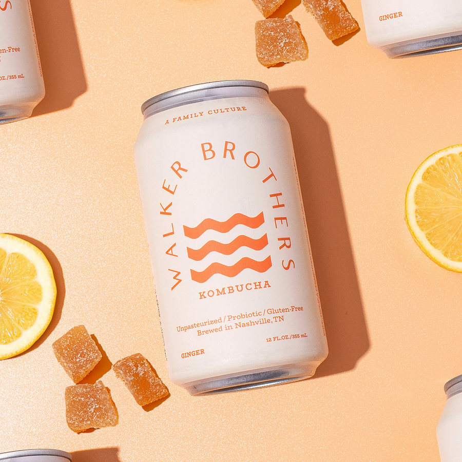 Ginger Walker Brothers Kombucha Walker Brothers Beverage Company