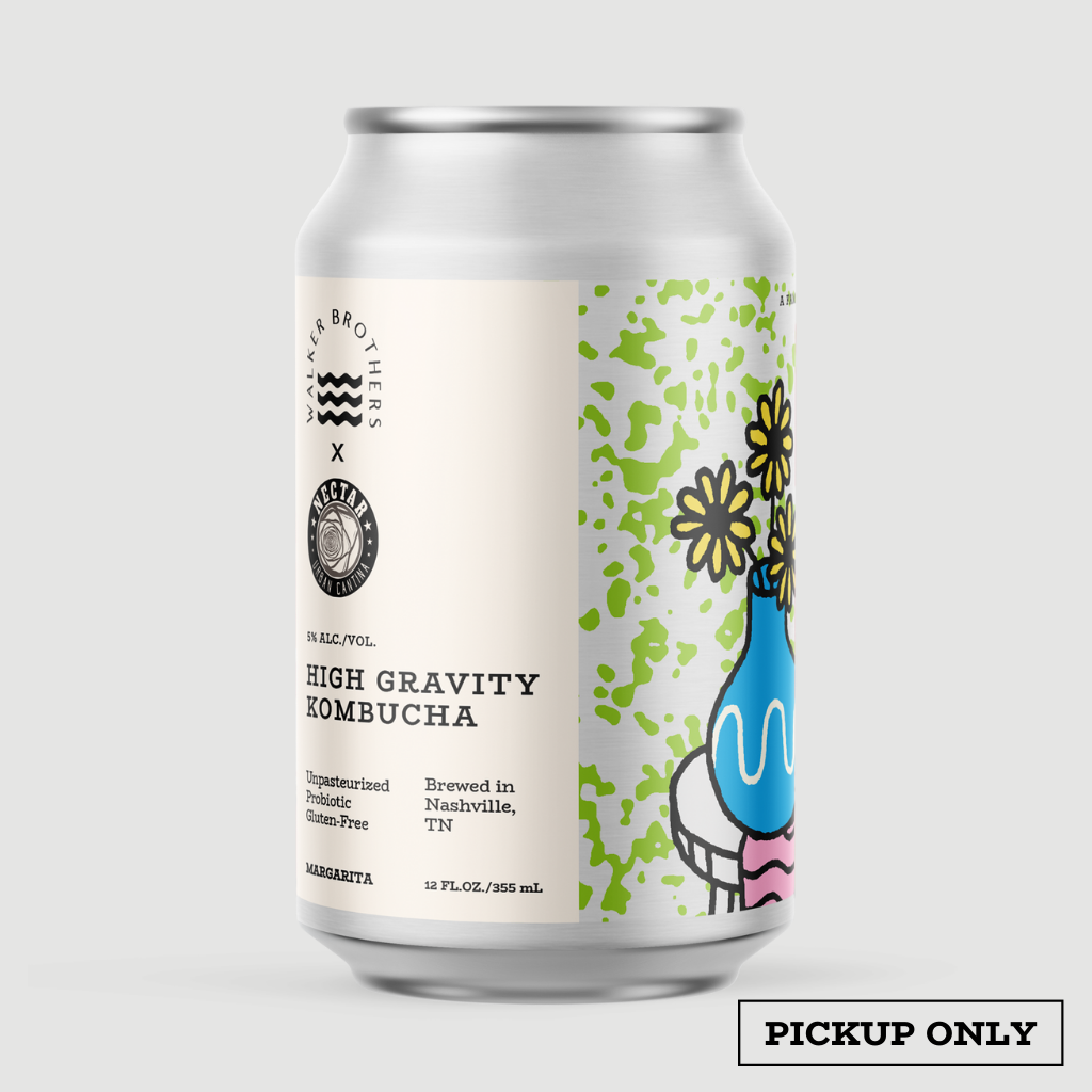 Margarita Hard Kombucha Walker Brothers Beverage Company